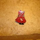 Lovely all metal pin back pin with little girl.