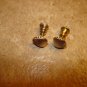 Sea shell silver metal earings.