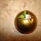 Large dome shape gold metal button with humminbird bird. Large dome shape gold metal button with humminbird bird.