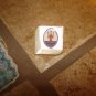 Square mother of pearl advertising button for Maserati car