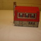 HO Vintage paper mache country house on wooden base. HO Vintage paper mache country house on wooden base.