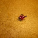 Gold metal pin heart shape rhinestone and gold metal arrow. Gold metal pin heart shape rhinestone and gold metal arrow.
