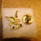 Gold tone all metal pin badge Eagle CFC. Gold tone all metal pin badge Eagle CFC.