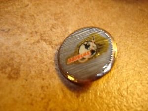 Metal button with Douglas Air sign