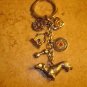 Silver metal key chain "I love my dog".