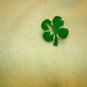 Good luck St. Patric 4 leaf clover all metal pin back pin.