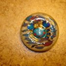 Large plastic button with ocean crab animal.