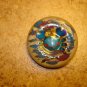 Large plastic button with ocean crab animal.