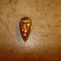 Vintage Real Zaragoza all metal button hole soccer pin badge.