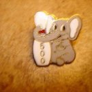 Elephant with bowling pin Chile C.Sanders pin back pin.