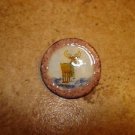 Large plastic button with moose animal. Large plastic button with moose animal.