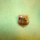 Old metal button with Frankfurt Germany.