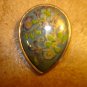 Gorgeous tier shape art nouveau all metal button.