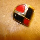 Art deco style all metal button.