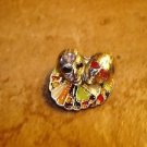 Metal button with Phantom of the opera mask Metal button with Phantom of the opera mask