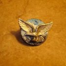 Large metal button with bold eagle bird Large metal button with bold eagle bird