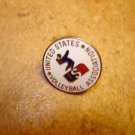 United States Volleyball association all metal pin badge.