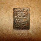 Rare World cup soccer USA 1994 pin badge by Peter David Inc.1991. Rare World cup soccer USA 1994 pin badge by Peter David Inc.1991.