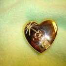 Disney Arm & Wand The Variety Club heart shape all metal brooch pin. Disney Arm & Wand The Variety Club heart shape all metal brooch pin.