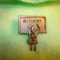 I teacher Amy all metal pin badge.