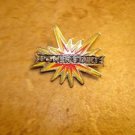Metal brooche pin Power start.
