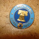 Pensylvania Lions 1975 Lions club pin all metal.