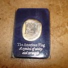 The American flag a symbol of unity and strenght pewter plaque.