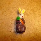 Plastic Ester bunny rabbit button.