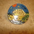 Large picture like metal button  Fantasy Land.