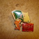 Algeria Coca Cola Olympics 1988 Seoul flag collection all metal pin badge.