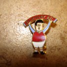 Burnley F.C. all metal brooch football soccer pin badge.