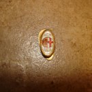 Vintage AC Milan button hole soccer pin