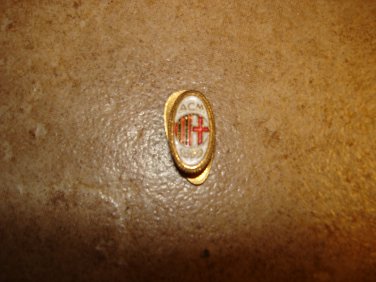 Vintage AC Milan button hole soccer pin