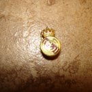 Vintage F.C. Real Madrid button hole soccer pin badge