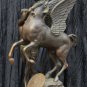 Antique Bronze Sculptor 1880s Greek Mythology ''Perseus & Shield ~ Medusa ~ Pegasus''