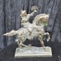 Bronze Sculptor 1950s ''The Falconer & Falcon'' Stunning Patina Good Shape