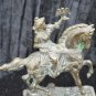 Bronze Sculptor 1950s ''The Falconer & Falcon'' Stunning Patina Good Shape