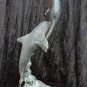 Bronze Sculptor 1950s ''The Dolphin & Her Calve'' Incredible Patina Stunning Out Of Sea Motion
