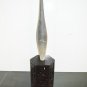 HANDMADE BLOWN GLASS VASE 1970s VENETIAN MURANO ARTISAN GRAY MULTISHADE