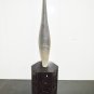 HANDMADE BLOWN GLASS VASE 1970s VENETIAN MURANO ARTISAN GRAY MULTISHADE