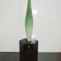 HANDMADE BLOWN GLASS VASE 1970s VENETIAN MURANO ARTISAN GREEN MULTISHADE 31'' X 15''