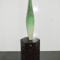 HANDMADE BLOWN GLASS VASE 1970s VENETIAN MURANO ARTISAN GREEN MULTISHADE 31'' X 15''