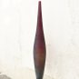 HANDMADE BLOWN GLASS VASE 1970s VENETIAN MURANO ARTISAN BURGUNDY 28'' x 15''