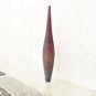 HANDMADE BLOWN GLASS VASE 1970s VENETIAN MURANO ARTISAN BURGUNDY 28'' x 15''
