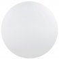 TULIP STYLE DINING TABLE 60''/5' ROUND 1970s STONE TOP WHITEWASH  METAL BASE OFF WHITE