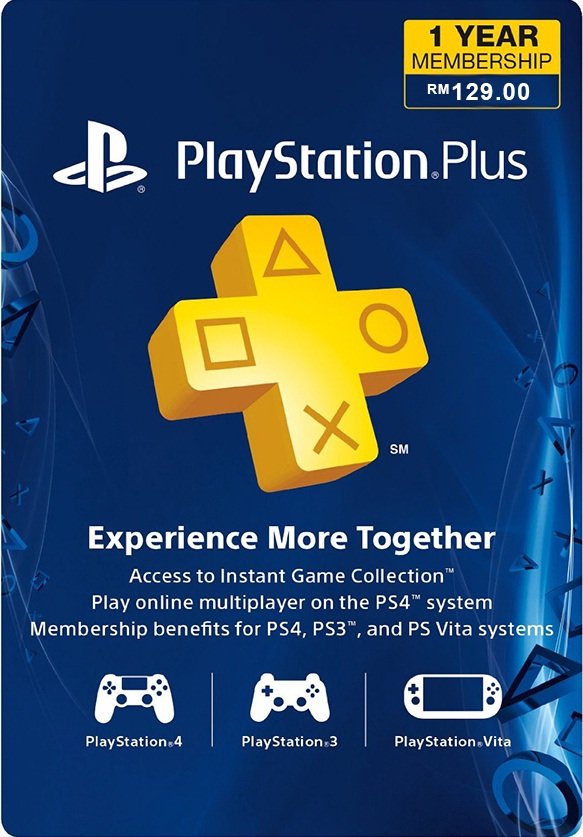 PS Plus R3 12 Months (No Stock)