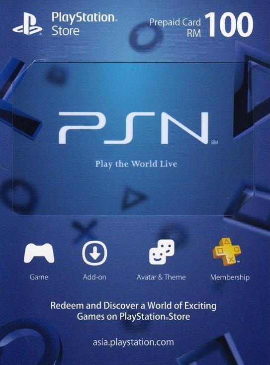 PSN Topup Wallet R3 RM100 (No Stock)