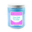Soy Candle - Blue Sea Salt Ice Cream - 8 oz Mason Jar Candle