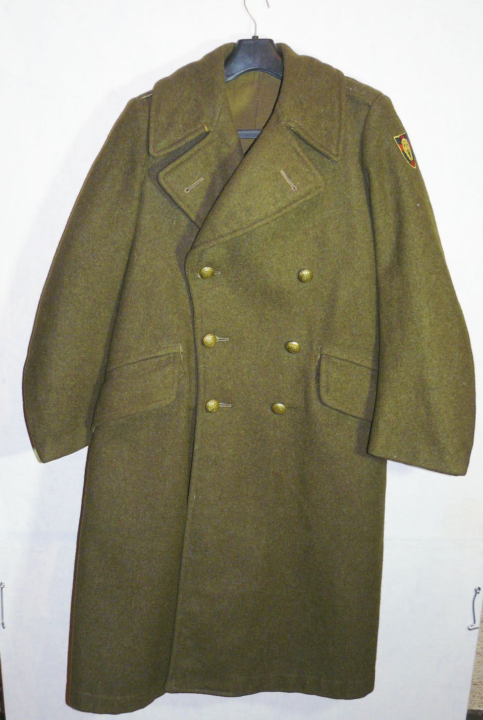 WW2 Canadian Winter Overcoat Military Uniform Stamped 1942-1943 Size 7