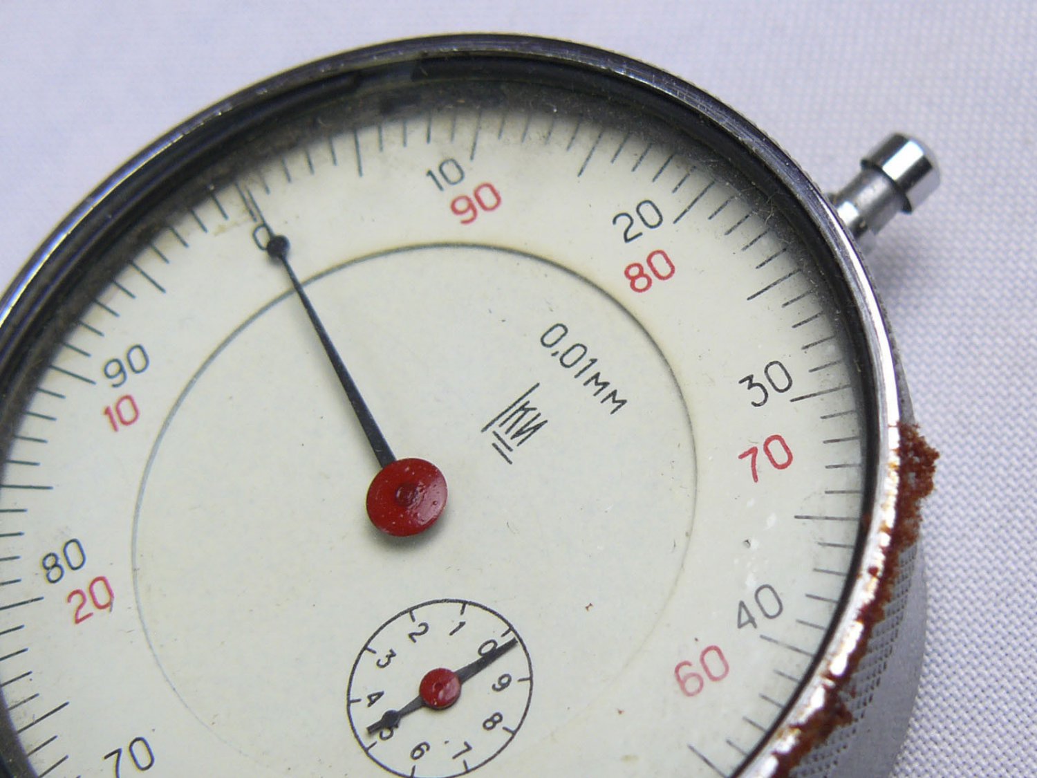 Vintage Russian Soviet Analog Device Dial Indicator ICH 0.01MM 0,10MM USSR Box